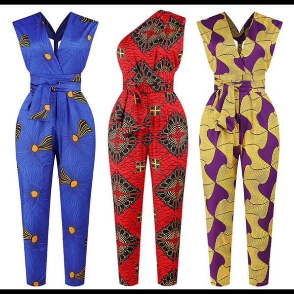 African silk Ankara Prints Jumpsuit - Picture 8 of 8